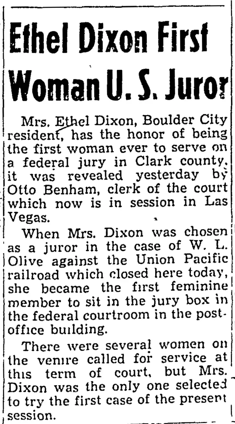 Ethel Dixon First Woman U.S. Juror?v=tmm-001