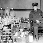 Confiscated bootleg whiskey (Library of Congress)