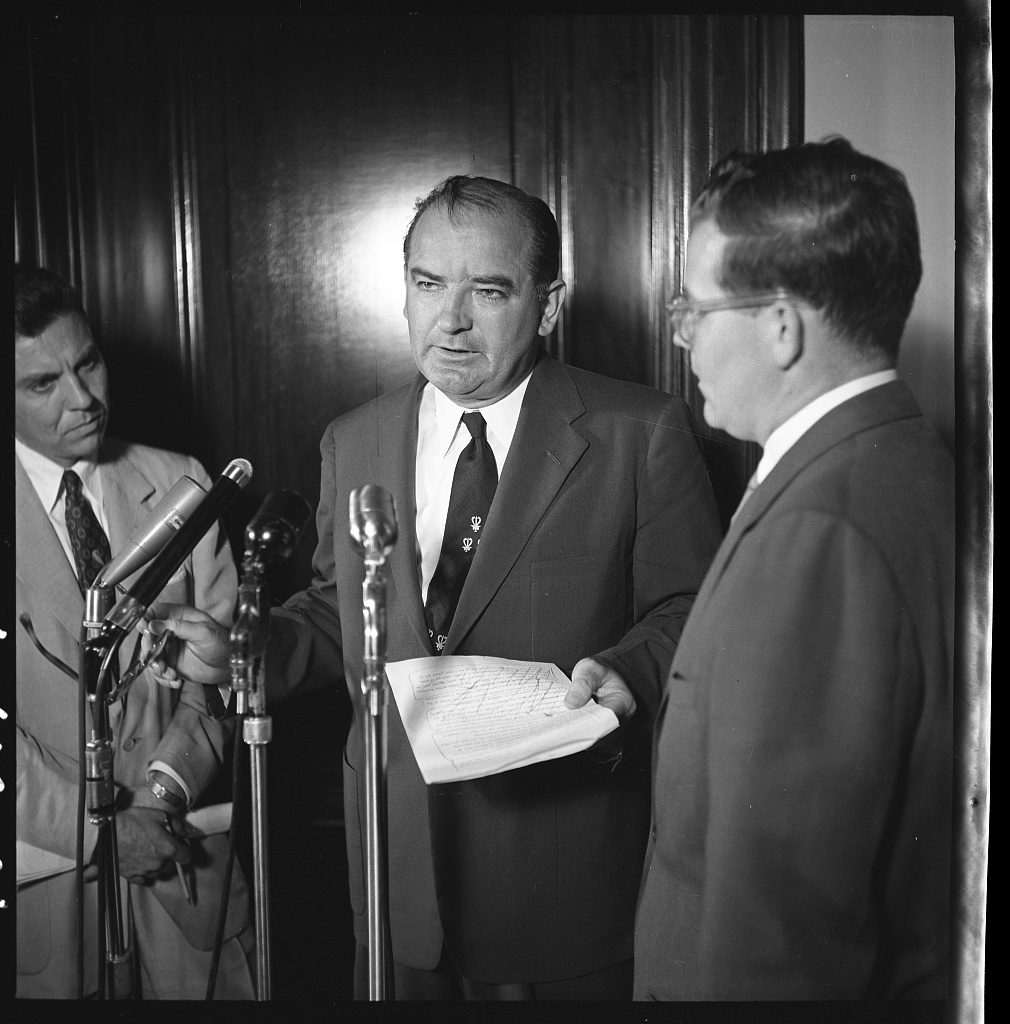 Kennedy with Joseph McCarthy