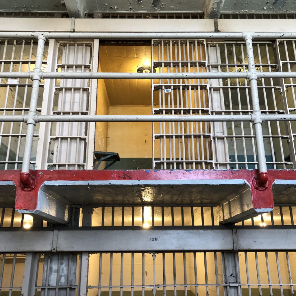 Al Capone was transferred to different cells three times while he was incarcerated at Alcatraz. His second cell, pictured here, was cell 181.