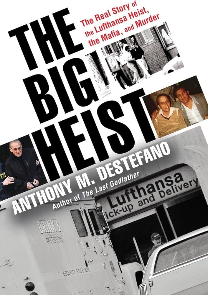 DeStefano's The Big Heist, published in 2017, is the story of the Lufthansa heist depicted in the 1990 film Goodfellas. He is working on a new book about James 