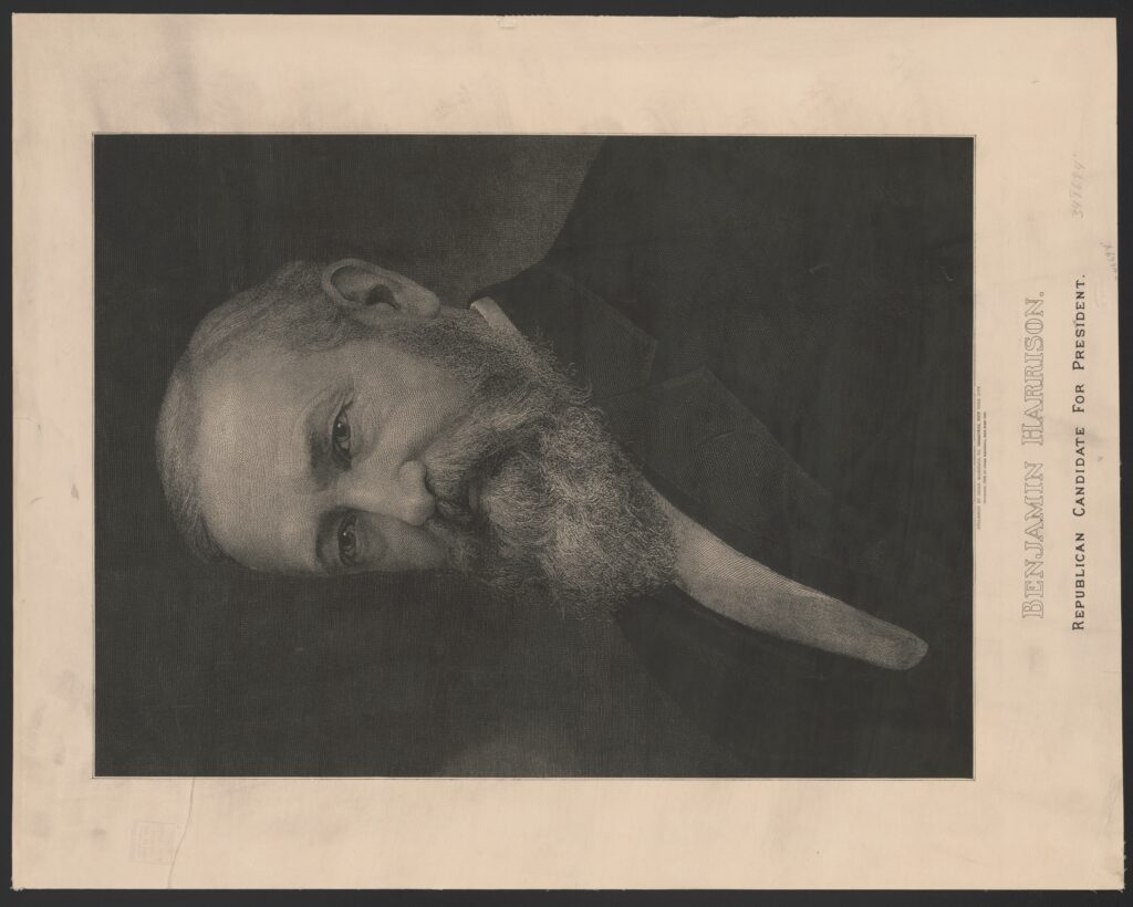 President Harrison was losing ground in the 1892 rematch against Grover Cleveland. He tried to appeal to the immigrant vote to make up for his hemorrhaging support. The 1891 lynchings dealt a severe blow to his support from the Italian American community. Library of Congress