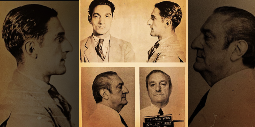 Paul Castellano’s mugshot was taken after a federal indictment in 1984, one year before his murder. Federal Bureau of Investigation