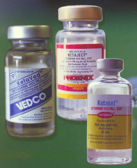 Ketamine commonly comes in vials of injectable liquid, although the drugs is also available in powdered, nasal spray or lozenge form. Drug Enforcement Administration