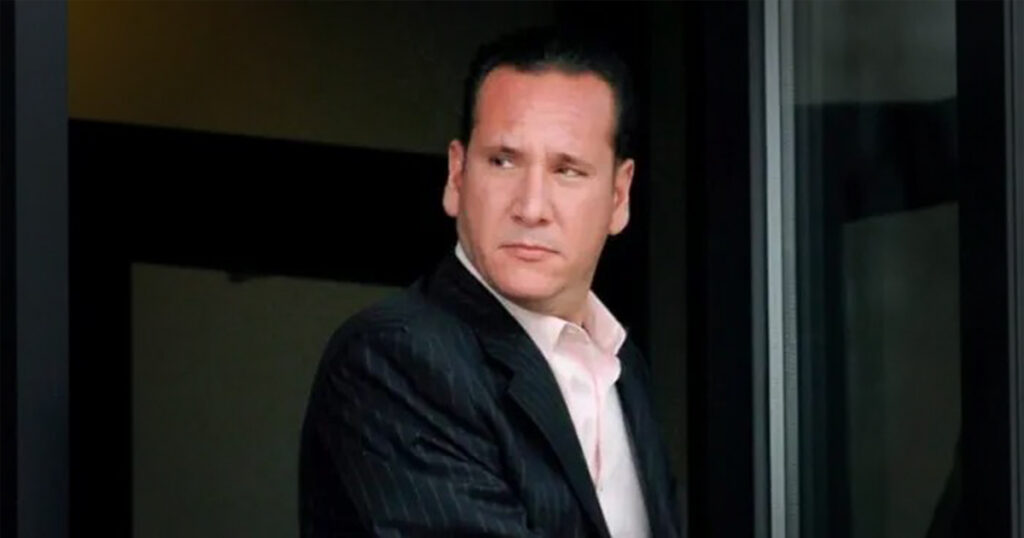 Leonardo “Leo the Lawyer” Rizzuto, the current boss of the Montreal Mafia, leaves court in 2008