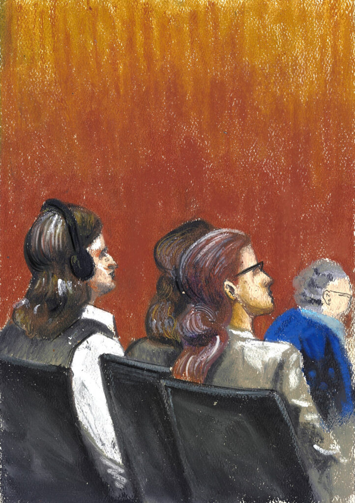 Honduran defendant David Arturo Perez-Manchame, left, tried to distance himself from MS-13 during the trial, despite his direct involvement in committing the murders. The Mob Museum Collection