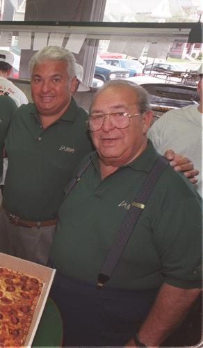 Joseph Todaro Jr., left, and his father, Joseph Todaro Sr., are pictured at their Buffalo restaurant, La Nova Pizzeria. The FBI has accused both men of running the Buffalo Mob. Buffalo News