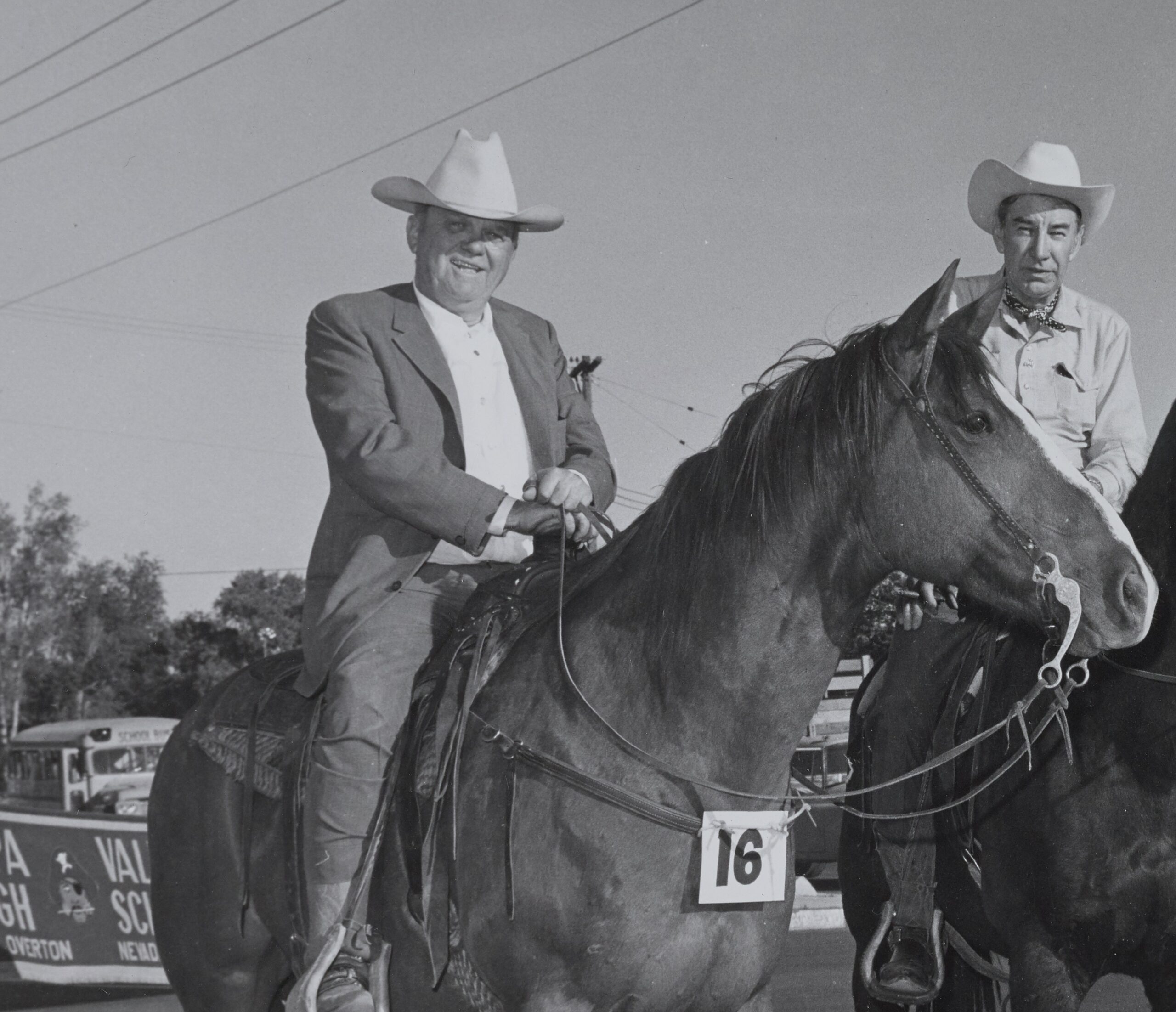 Benny Binion, pictured here on horseback in the 1960s, was a racketeer in Dallas before coming to Las Vegas and investing in downtown casinos. Special Collections and Archives, University Libraries, University of Nevada, Las Vegas
