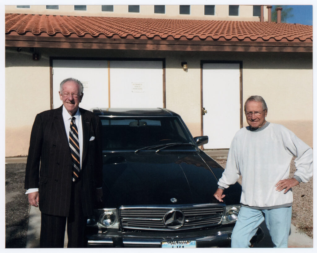Oscar Goodman, left, represented Cusumano when he was added to the Black Book. Courtesy of Oscar Goodman